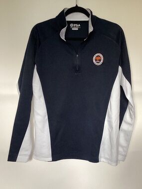 PGA Championship Golf 2012 Kiawah Island Ocean Course Quarterzip Pullover Sz M
